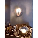 Deko-Light Applique et plafonnier SOTANO RETRO ovale E27 IP44, gris gradable