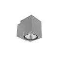 facade spotlight PRO SQUARE 100 DOWN 1 flame, square, CCT Switch IP65, light grey dimmable