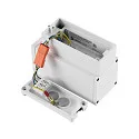 facade spotlight SHORELINE PRO LED SQUARE 70 DOWN 1 flame, square, CCT Switch IP65, light grey dimmable