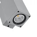 facade spotlight SHORELINE PRO LED SQUARE 70 UP&DOWN 2 flames, square, CCT Switch IP65, light grey dimmable