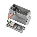Projecteur de façade SHORELINE PRO GU10 ROUND à 1 flamme, cylindrique, avec douille GU10 IP65, gris clair