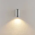 Projecteur de façade SHORELINE PRO GU10 ROUND à 1 flamme, cylindrique, avec douille GU10 IP65, gris clair