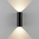 Luminaire mural d’extérieur CAN OUTDOOR UP & DOWN haut bas, à 2 flammes, cylindrique, rigide GU10 IP65, noir