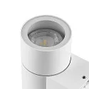 Deko-Light Projecteur de façade ACHERNAR DOWN à 1 flamme, cylindrique, avec douille GU10 IP65, blanche