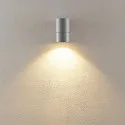 Deko-Light Projecteur de façade ACHERNAR DOWN à 1 flamme, cylindrique, avec douille GU10 IP65, gris clair