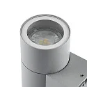 Deko-Light Projecteur de façade ACHERNAR DOWN à 1 flamme, cylindrique, avec douille GU10 IP65, gris clair