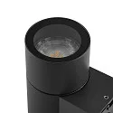 Deko-Light Projecteur de façade ACHERNAR DOWN à 1 flamme, cylindrique, avec douille GU10 IP65, gris foncé