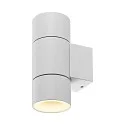 Deko-Light Projecteur de façade ACHERNAR UP & DOWN à 2 flammes, cylindrique, avec douille GU10 IP65, blanche