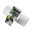 Deko-Light Projecteur de façade ACHERNAR UP & DOWN à 2 flammes, cylindrique, avec douille GU10 IP65, blanche