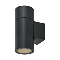 Deko-Light Projecteur de façade ACHERNAR UP & DOWN à 2 flammes, cylindrique, avec douille GU10 IP65, gris foncé