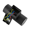 Deko-Light Projecteur de façade ACHERNAR UP & DOWN à 2 flammes, cylindrique, avec douille GU10 IP65, gris foncé
