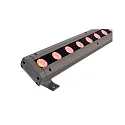 Deko-Light Lèche-mur CAPH LED rayonnement symétrique IP65, gris foncé, dégager, transparent gradable
