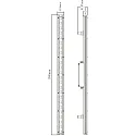 Deko-Light Lèche-mur CAPH LED rayonnement asymétrique IP65/IP44, gris foncé, dégager, transparent