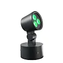Deko-Light Outdoor LED spot 8W RGBW, IP65, 24V DC, RGB + 3000K 389lm 20°, die-cast aluminum, black grey