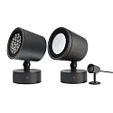 Deko-Light Projecteur d'extérieur COLT 36W RGBWW RGBW, inclinable, avec optique de lentille IP65, gris foncé gradable