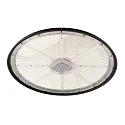 Projecteurs de hall VEGA courant constant IP65, couvert de poudre, noir profond 