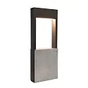 Lampadaire d'extérieur CHERTAN IP54, gris foncé, gris