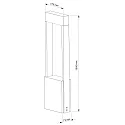 Deko-Light Lampadaire d'extérieur CHERTAN IP54, gris foncé