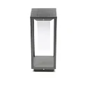 Deko-Light Lampadaire solaire SAMAS SOLAR langue, avec interrupteur, avec capteur, avec batterie IP54, gris foncé gradable