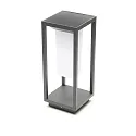 Deko-Light Lampadaire solaire SAMAS SOLAR langue, avec interrupteur, avec capteur, avec batterie IP54, gris foncé gradable