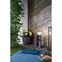 Deko-Light Colonne de prises ARAWAN 2 voies, rond, avec éclairage, commutable IP44, gris foncé 