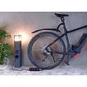 Deko-Light energy column FACADO SOCKET 65 2-fold, short, with lighting, switchable E27 IP54, dark grey 