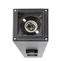 Deko-Light Colonne d’énergie FACADO SOCKET 100 2 voies, langue, avec éclairage, commutable E27 IP54, gris foncé 