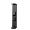 Colonne d’énergie LERNA 600 2 voies, avec éclairage, gris foncé