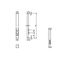 Deko-Light Colonne d’énergie LERNA 600 2 voies, avec éclairage, gris foncé