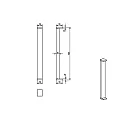 Deko-Light Borne d'éclairage LERNA 600 Bas, CCT Switch IP65, gris foncé 