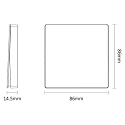 Deko-Light Interrupteur mural radio RF-SMART WALL SINGLE 1 canal, blanche