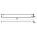 Deko-Light Bloc d'alimentation LONG-FLAT, CV, LT-150-24 constante de tension, noir 