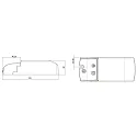 Deko-Light Driver de LED BASIC DIM CV 12V constante de tension, dimmable, noir 