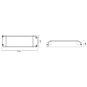 Deko-Light Driver de LED BASIC DIM CV 12V constante de tension, dimmable, noir 