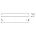 Deko-Light Bloc d'alimentation LONG FLAT (CV DC), noir