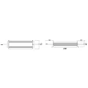 Deko-Light Driver de LED IP DIM CV 24V constante de tension, dimmable, argent