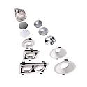 Deko-Light Accessories for MODULAR SYSTEM COB gimbal frame, LxWxH: 140x257x43 mm, matt white