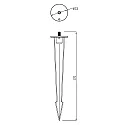Deko-Light Piquet de terre pour COLT, gris