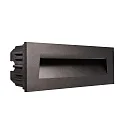 Cover Curve for recessed LED wall luminaire LIGHT base III outdoor, black