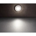 Deko-Light Cover ROUND for recessed LED wall luminaire ALWAID, misty, white