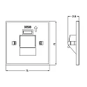 Deko-Light Capot ALWAID 2 - SQUARE angulaire, blanche