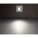 Deko-Light Cover SQUARE Angle for recessed LED wall luminaire ALWAID, grey