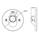 Deko-Light Cover ROUND Eye for recessed LED wall luminaire ALWAID, grey