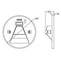 Deko-Light Capot ALWAID 2 - SQUARE rond, blanche