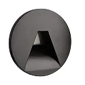 Cover ROUND Angle for recessed LED wall luminaire ALWAID, jet black