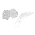 Embout lot de 2, blanche