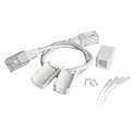 Connecteur flexible, blanche