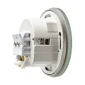 Deko-Light cover ALWAID 2 - MILKY round, white aluminum