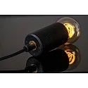 Segula pendant luminaire ALILX WAVE 5M 1 flame, long, adjustable E27 IP20, black dimmable