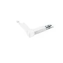 L-connector SANOTRUNK UNIVERSAL DALI controllable, left, white
